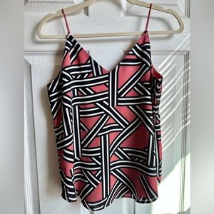 Express Reversible Stripe Print V-Neck Downtown Cami - Size XS